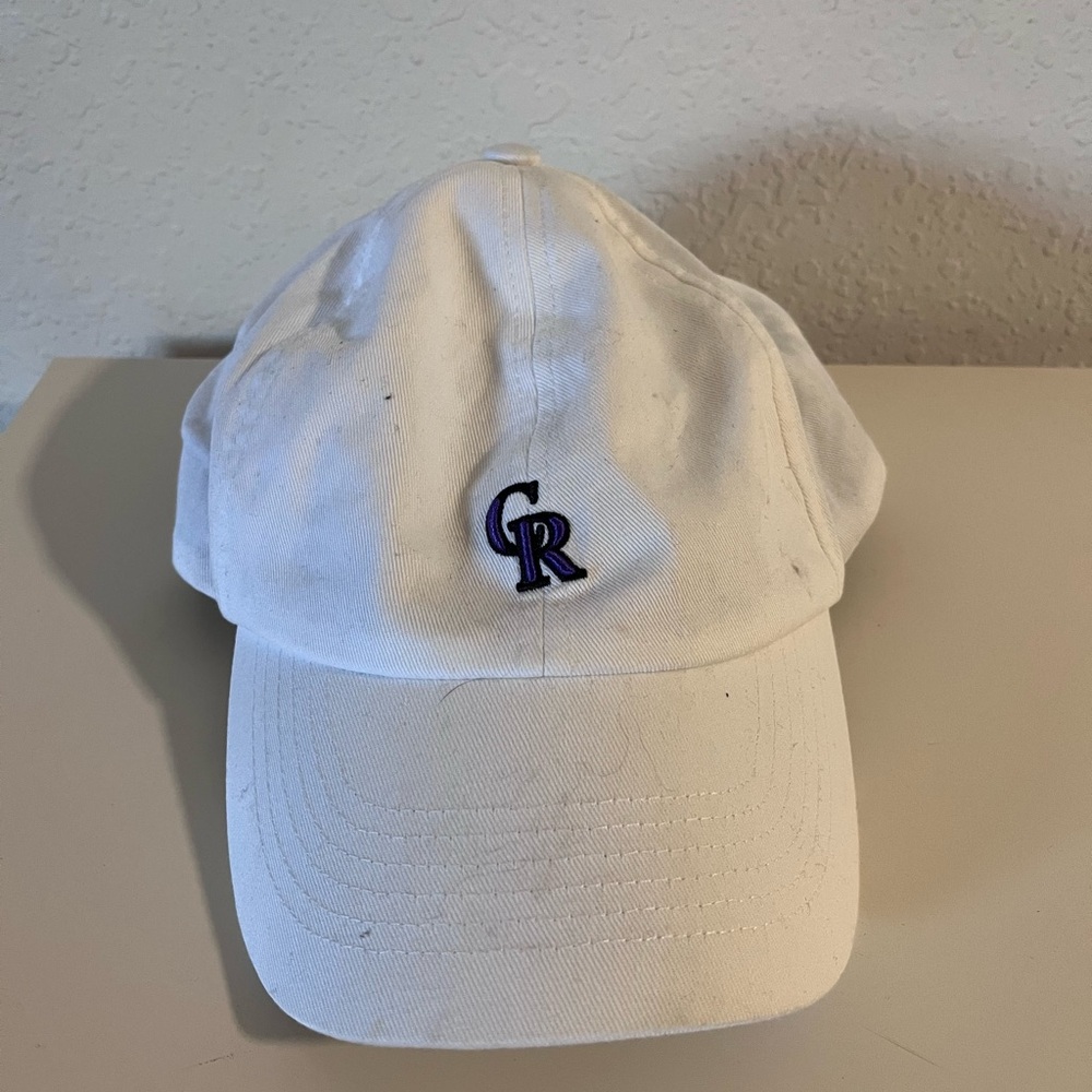 White Colorado Rockies Baseball Cap